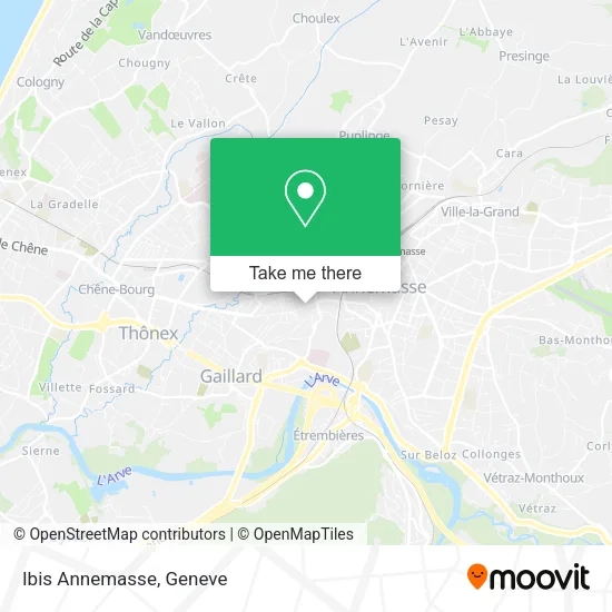 Ibis Annemasse map