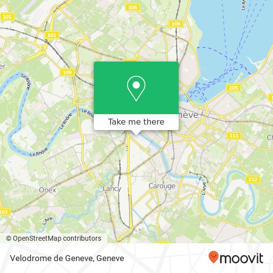 Velodrome de Geneve Karte