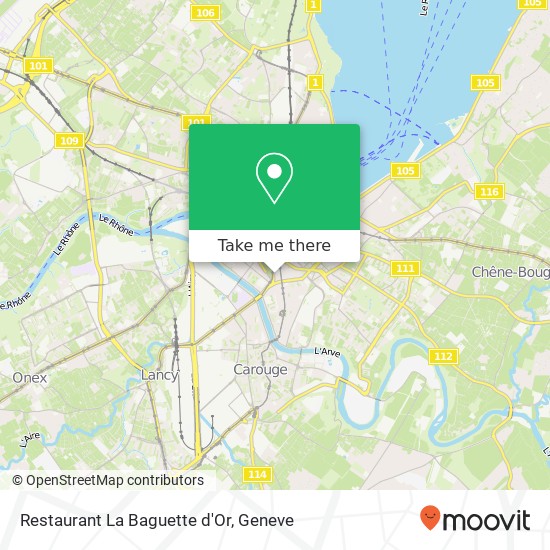 Restaurant La Baguette d'Or map