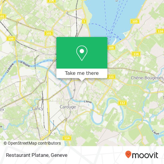 Restaurant Platane map