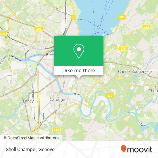 Shell Champel map