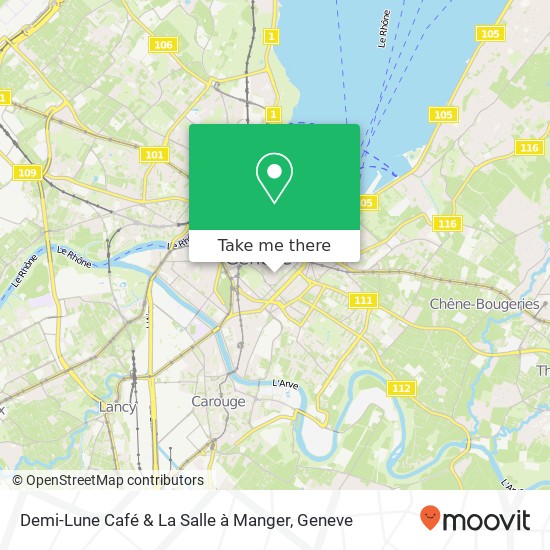 Demi-Lune Café & La Salle à Manger map