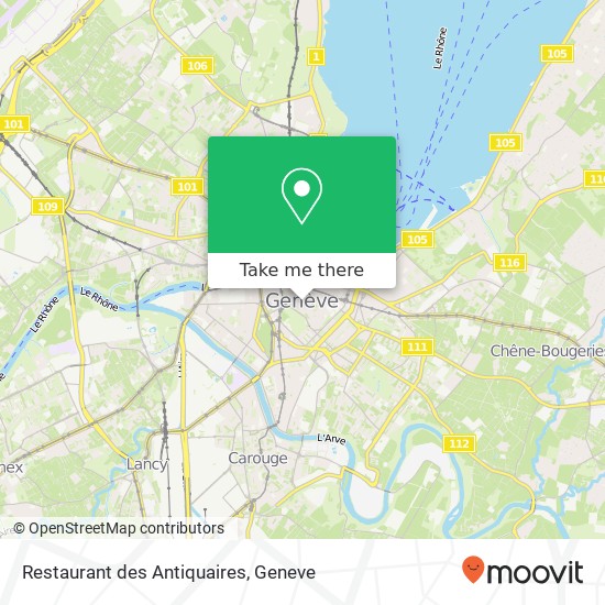 Restaurant des Antiquaires map