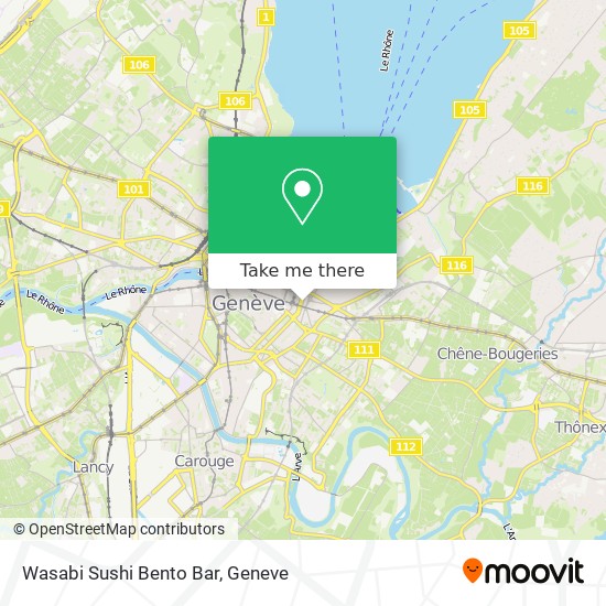 Wasabi Sushi Bento Bar map