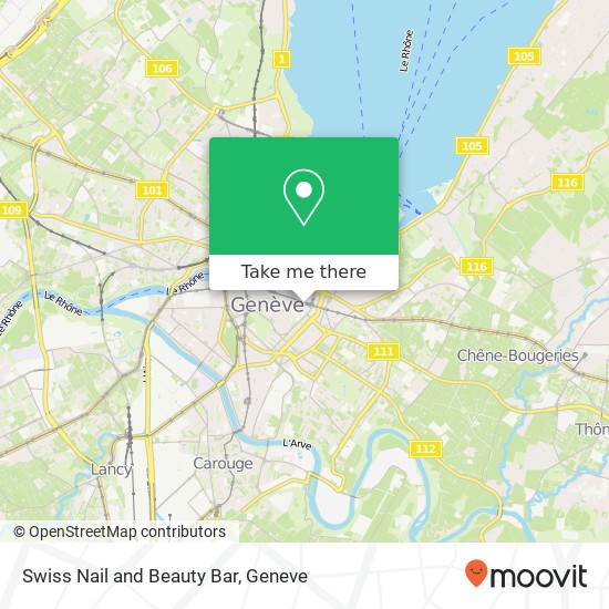 Swiss Nail and Beauty Bar map