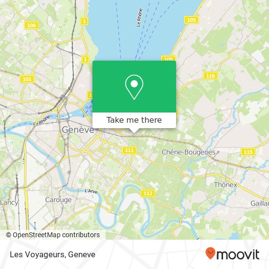 Les Voyageurs map