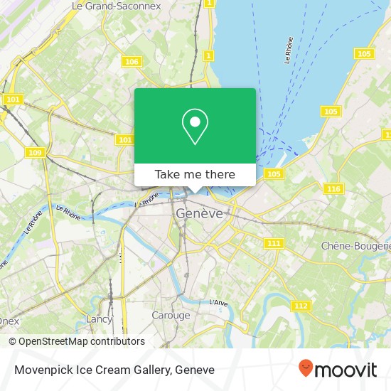 Movenpick Ice Cream Gallery Karte