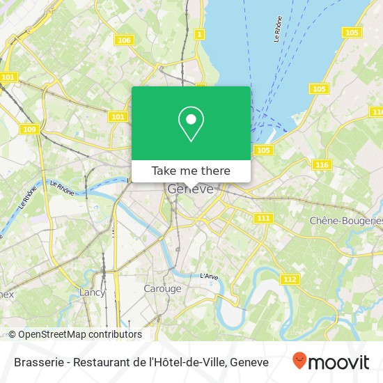 Brasserie - Restaurant de l'Hôtel-de-Ville map