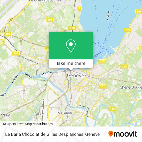 Le Bar à Chocolat de Gilles Desplanches map