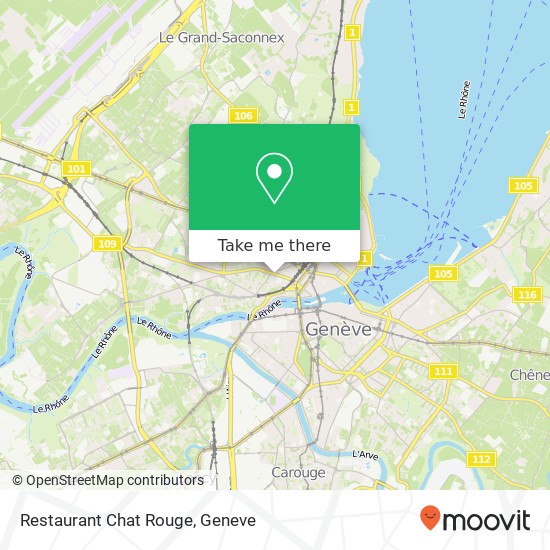 Restaurant Chat Rouge map