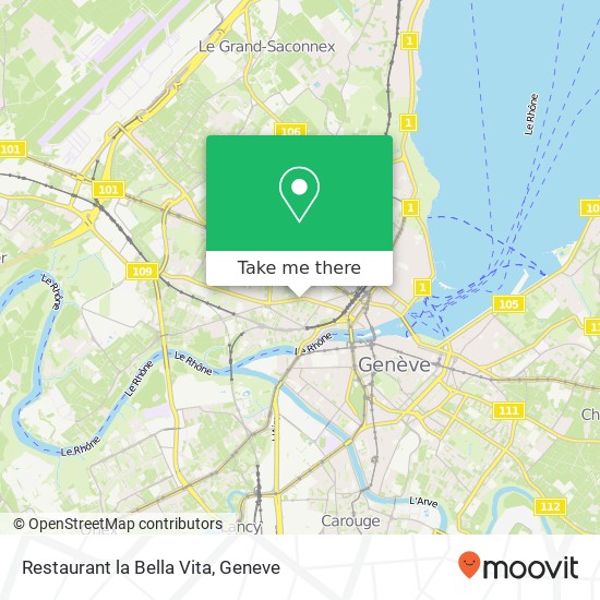 Restaurant la Bella Vita map