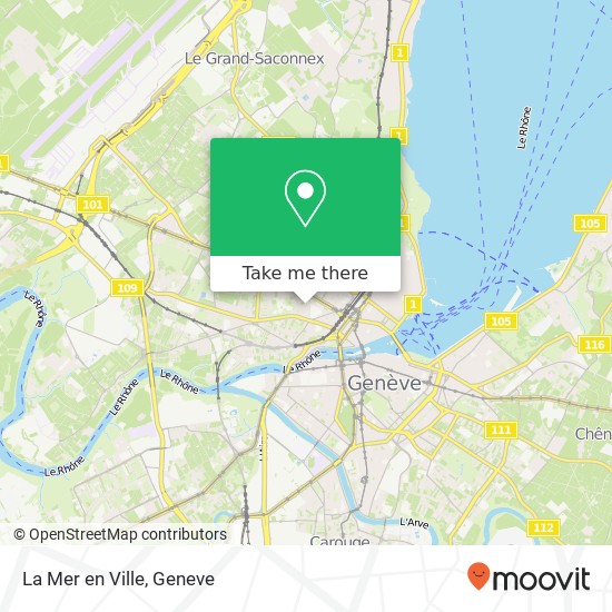 La Mer en Ville map