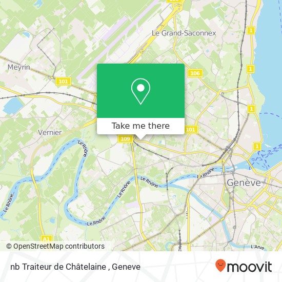 nb Traiteur de Châtelaine map