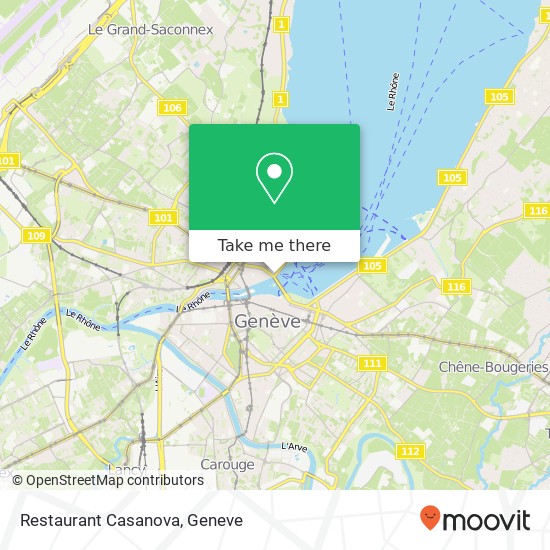 Restaurant Casanova map