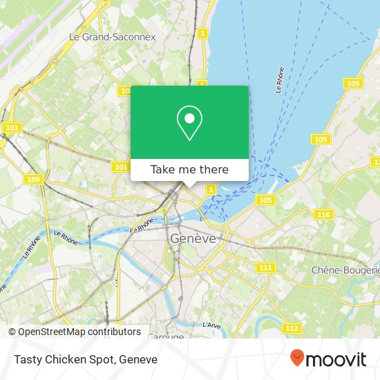 Tasty Chicken Spot Karte