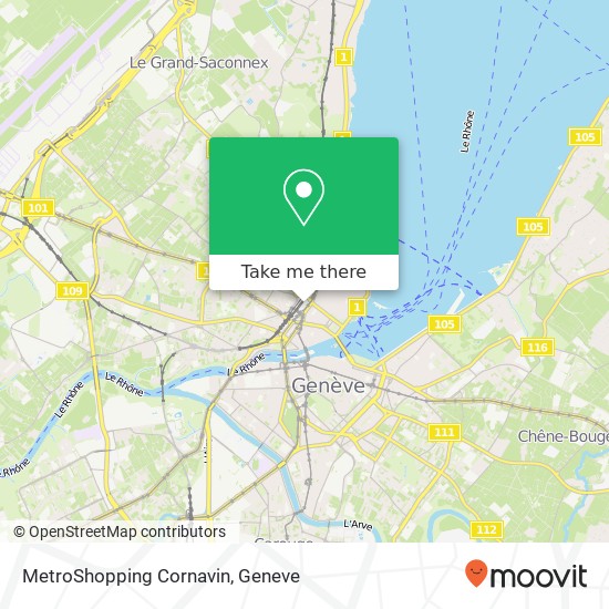 MetroShopping Cornavin map