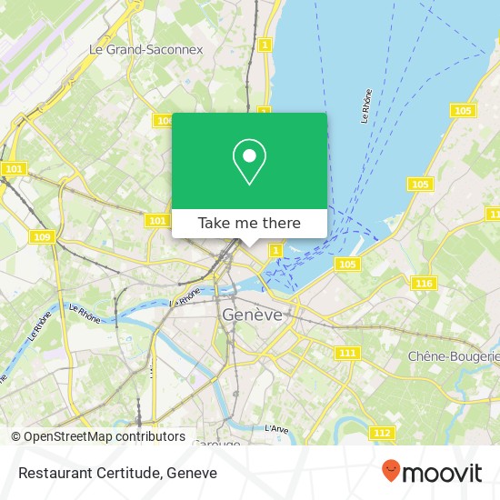 Restaurant Certitude map