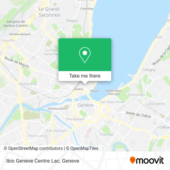 Ibis Geneve Centre Lac map