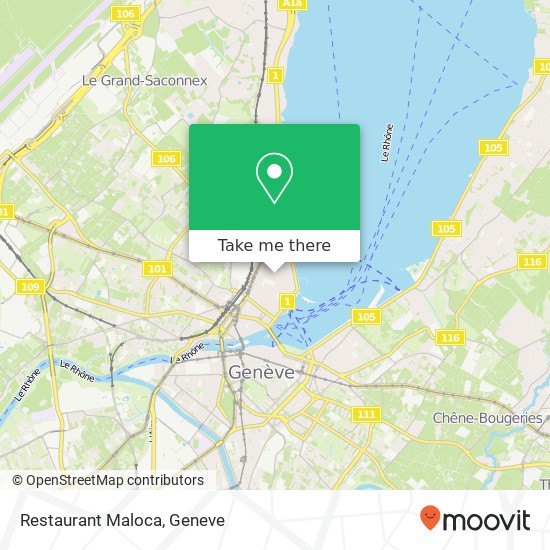 Restaurant Maloca map