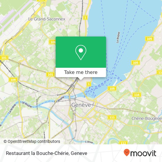 Restaurant la Bouche-Chérie map