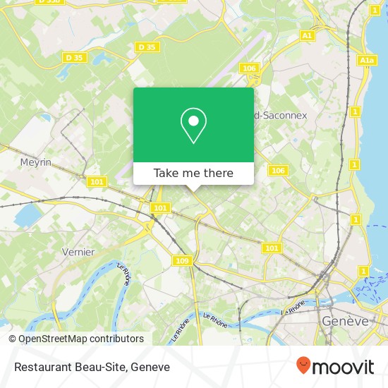 Restaurant Beau-Site map