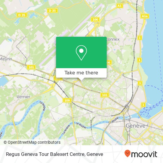 Regus Geneva Tour Balexert Centre map