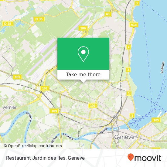 Restaurant Jardin des Iles map