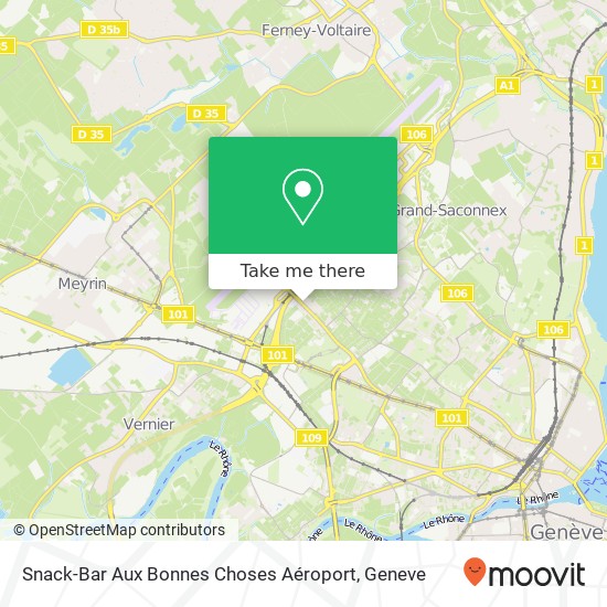 Snack-Bar Aux Bonnes Choses Aéroport map