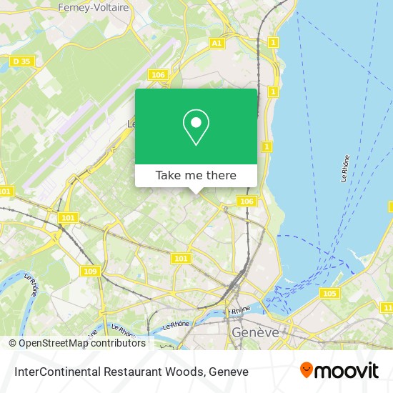InterContinental Restaurant Woods Karte