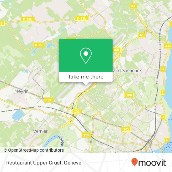 Restaurant Upper Crust map