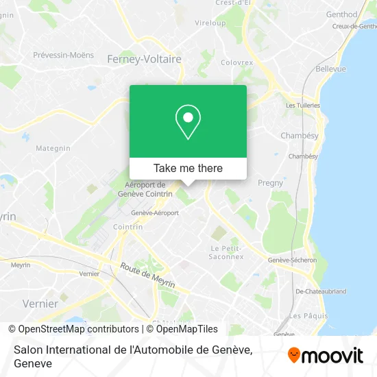 Salon International de l'Automobile de Genève map
