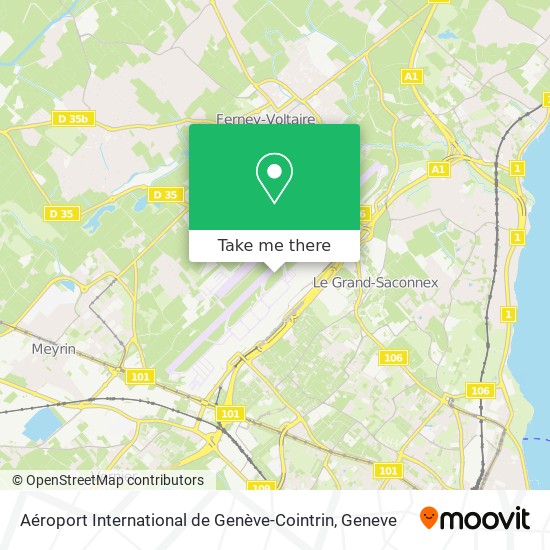 Aéroport International de Genève-Cointrin map