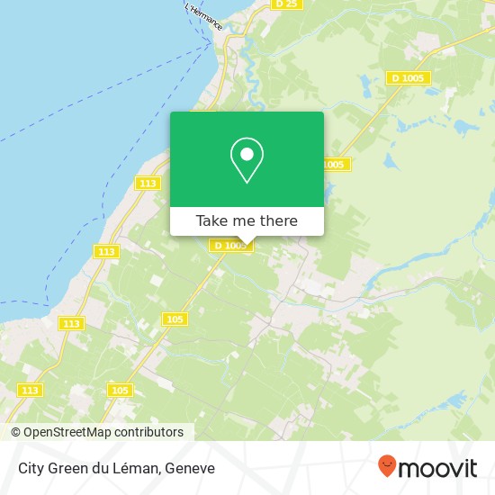 City Green du Léman map