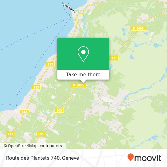 Route des Plantets 740 map