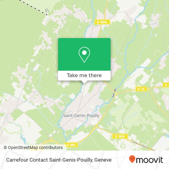 Carrefour Contact Saint-Genis-Pouilly Karte