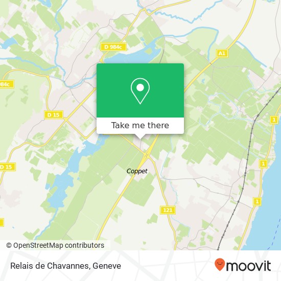 Relais de Chavannes map
