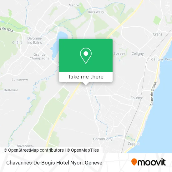 Chavannes-De-Bogis Hotel Nyon map
