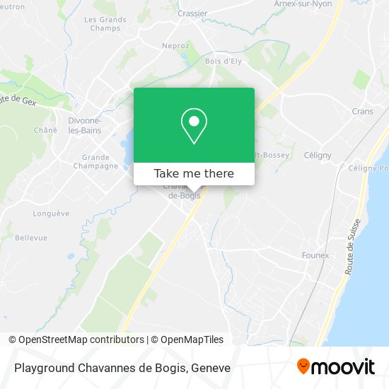 Playground Chavannes de Bogis map
