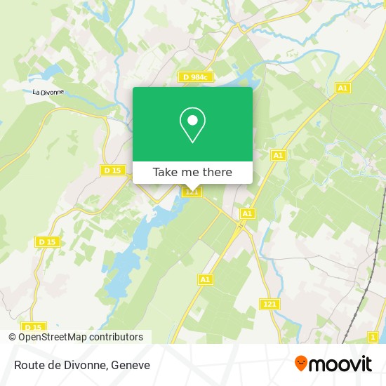 Route de Divonne map