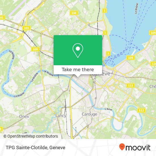 TPG Sainte-Clotilde Karte