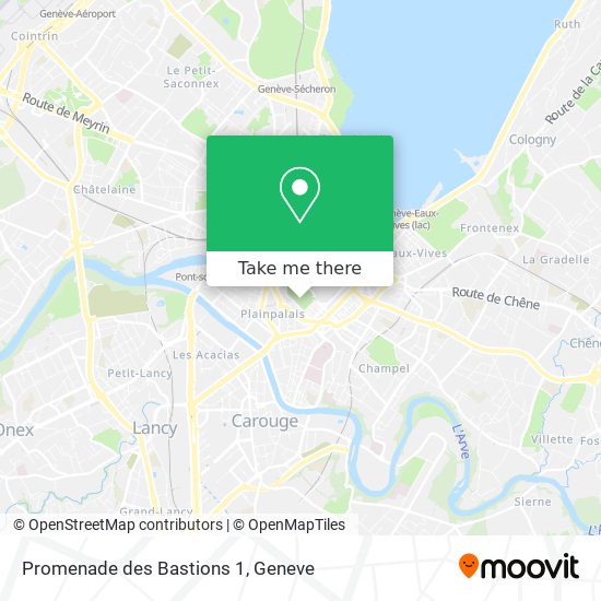 Promenade des Bastions 1 Karte