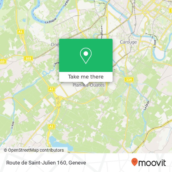 Route de Saint-Julien 160 Karte