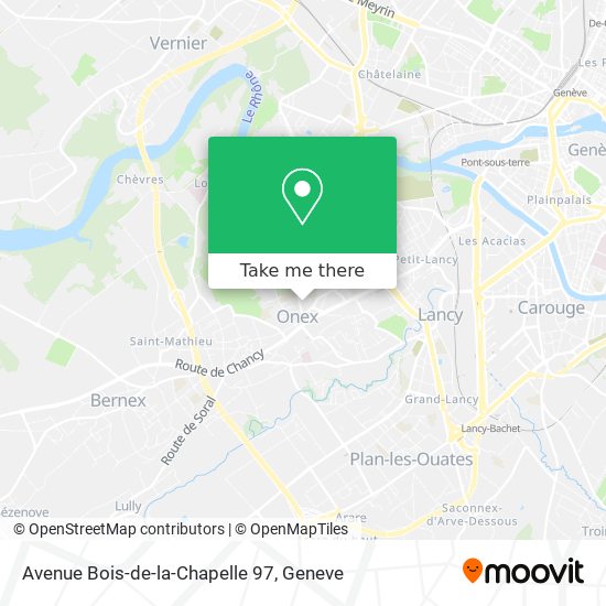 Avenue Bois-de-la-Chapelle 97 Karte