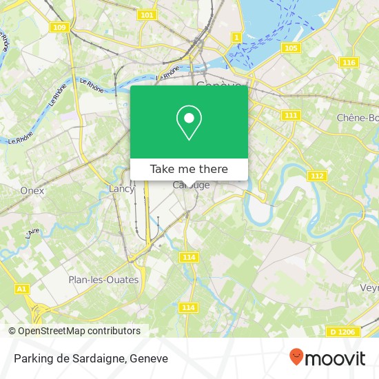 Parking de Sardaigne map