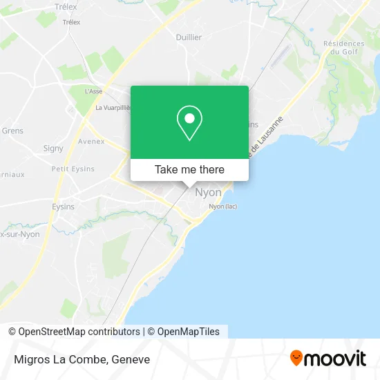 Migros La Combe map