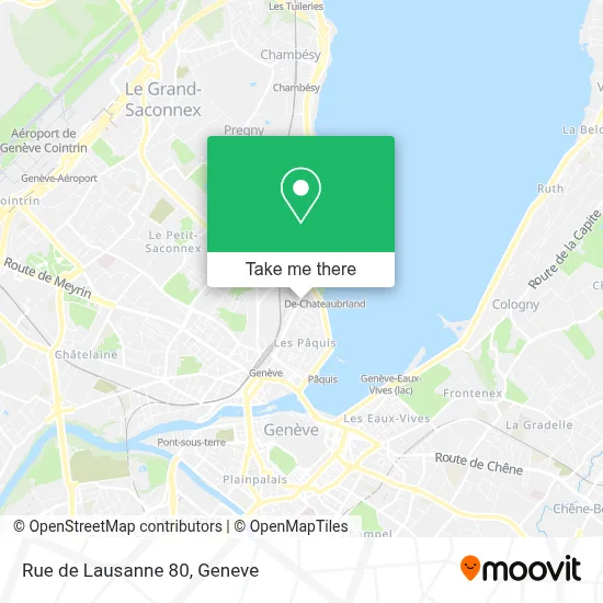 Rue de Lausanne 80 map