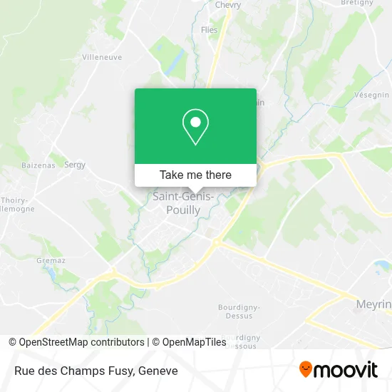 Rue des Champs Fusy plan