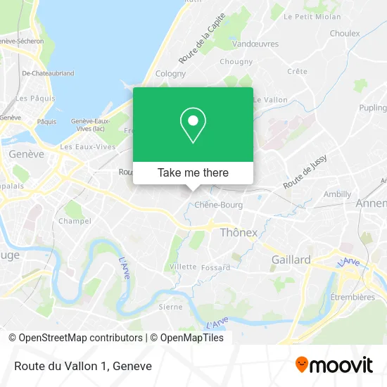 Route du Vallon 1 map