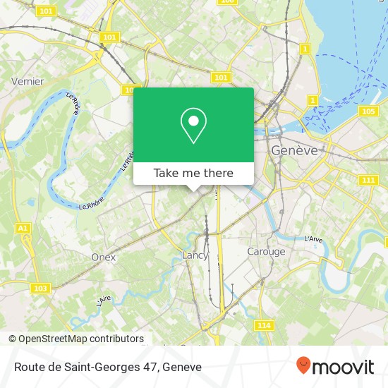 Route de Saint-Georges 47 Karte