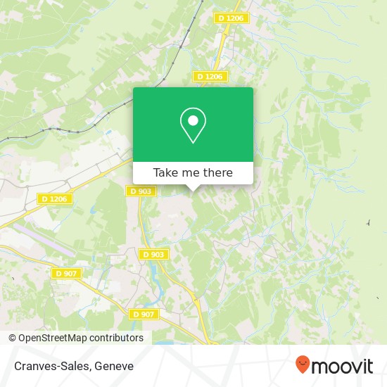 Cranves-Sales map
